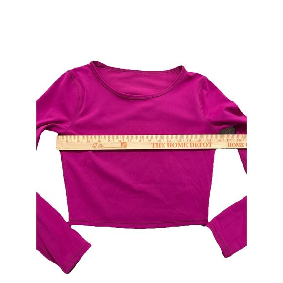 Lululemon Wunder Train Cropped Long Sleeve Shirt - Size Missing Runs Like 4/6  - Picture 3 of 5